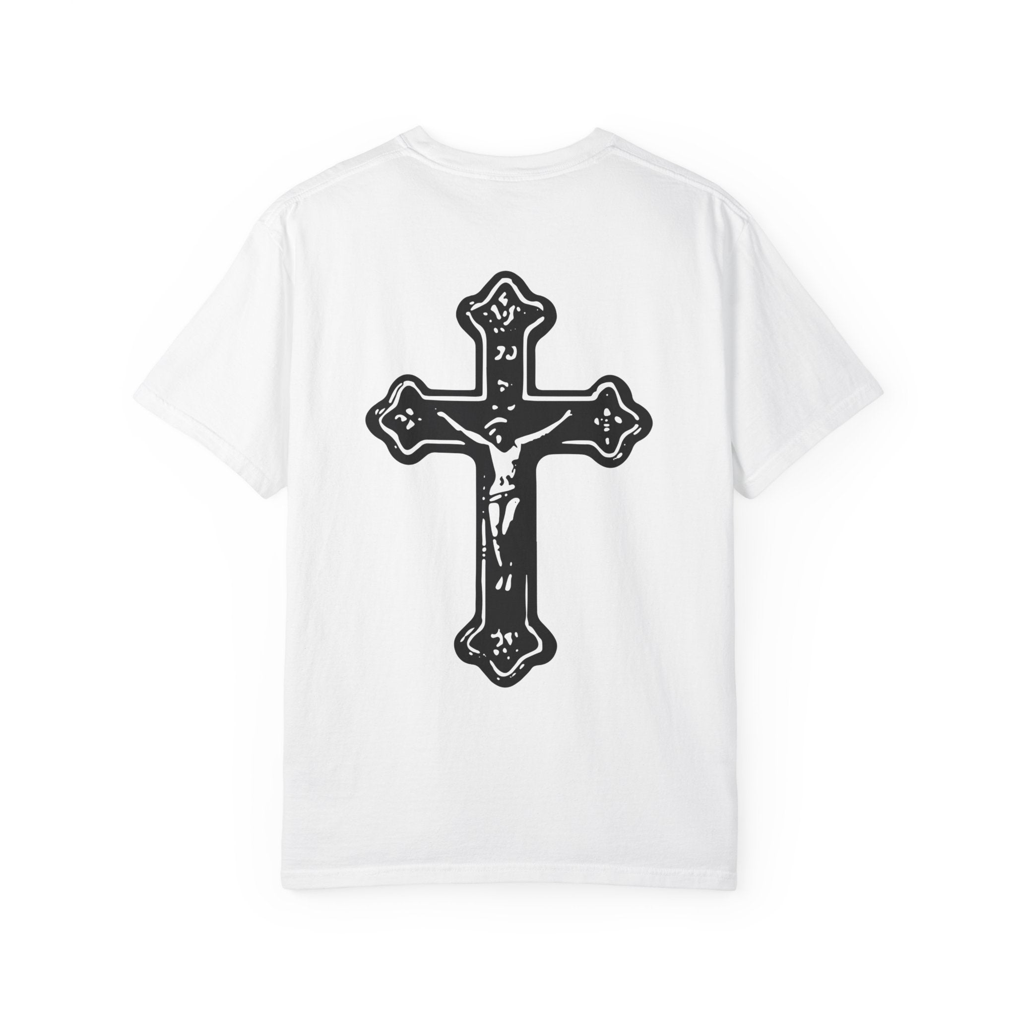 Jesus Christ Is Lord T-Shirt — Front Text & Back Cross Christian